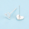 925 Sterling Silver Stud Earrings STER-N017-12D-S-3