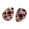 Opaque Acrylic Imitation Leopard Print Beads OACR-B052-05-2
