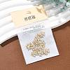 SHEGRACE Brass Micro Pave Clear Cubic Zirconia Charms XGRQ2O113-415G-6