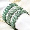 Natural Green Aventurine Beaded Stretch Bracelets for Women Men BJEW-D461-02D-1