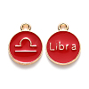 Alloy Enamel Pendants ENAM-S124-01A-07K-1