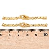 Brass Micro Pave Clear Cubic Zirconia Fold Over Clasps KK-U059-64G-3