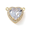 Brass Pave Cubic Zirconia Pendants KK-CBA74BF-01G-04-1