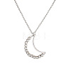 Stainless Steel Color Stainless Steel Rotatable Bead Pendant Necklace PW-WG58570-06-1