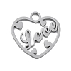 304 Stainless Steel Pendants STAS-I327-13P-1