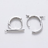 Brass Hoop Earrings Findings KK-T049-18P-NF-2