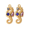 304 Stainless Steel Enamel Pendants STAS-Z193-13G-07A-1