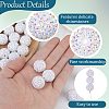 50Pcs Resin Rhinestone Beads RESI-PA0001-45B-6