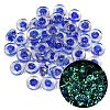 Luminous Handmade Foil Glass Beads LAMP-P020-01A-08-1
