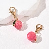 Brass Enamel Pendant Decorations HJEW-YW00573-06-2