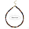 Acrylic & Resin Beaded Necklaces with 316 Surgical Stainless Steel End Chains for Women WG51C81-02-1