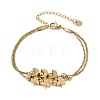 304 Stainless Steel Box Chain Multi-strand Bracelets for Women BJEW-K291-01G-2