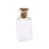 Rectangle Miniature Glass Bottles GLAA-H019-06A-1