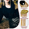 2Pcs Felt & Rhinestone & Iron Tassel Epaulettes AJEW-FH0009-07B-5