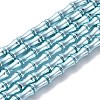 Electroplate Glass Beads Strands EGLA-Q128-13G-1