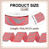 Polyester Tartan Ribbon OCOR-WH0082-574E-01-2