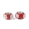 Lampwork & Brass Core European Beads LAMP-P019-01P-31-1