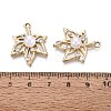 Alloy with ABS Imitation Pearl & Crystal Rhinestone & Acrylic Pendants PALLOY-Q466-04G-01-3