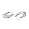 316 Stainless Steel Hoop Earrings EJEW-I282-01A-02P-3