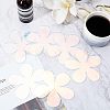 6Pcs Acrylic Mirror Cup Mats AJEW-FG0002-11-5