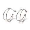 Non-Tarnish 304 Stainless Steel Moon Stud Earrings for Women EJEW-Z066-10P-1