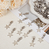 50Pcs Star Iron Zipper Sliders FIND-CY0002-21-4