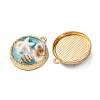 Alloy Enamel Pendants ENAM-B028-15KCG-2