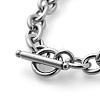 Tarnish Resistant 304 Stainless Steel Cable Chain Bracelets BJEW-G618-04P-B-3