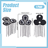 2Pcs Iron Tassel Chain Shoulder Epaulettes DIY-HY0003-61-2