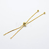 Rack Plating Brass Chain Bracelet Making X1-KK-A142-018G-1