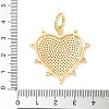 Brass Micro Pave Cubic Zirconia Pendants X-KK-U053-12G-3