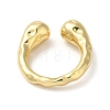 Rack Plating Brass Open Cuff Rings for Women RJEW-S407-06G-3