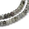 Natural Labradorite Rondelle Bead Strands G-O095-05-B-2