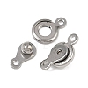 304 Stainless Steel Snap Clasps STAS-K311-03P-2