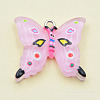 Transparent Resin Pendants RESI-G046-02P-02-1