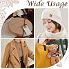 100Pcs 8 Styles 4-Hole Wood Buttons BUTT-FS0001-01B-6