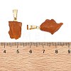 Raw Rough Natural Amber Pendants PALLOY-JF05335-4