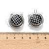 Cat Head Shape Alloy Enamel Adjustable Jean Button Pins MRMJ-P021-01P-3