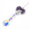 Natural Amethyst Big Pendants G-N333-008J-3