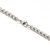 304 Stainless Steel Venetian Chain Necklace Making STAS-A028-N031P-3