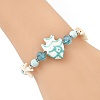 Natural Howlite Beaded Bracelets BJEW-JB14226-3