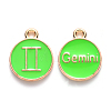 Alloy Enamel Pendants ENAM-S124-01A-06I-1