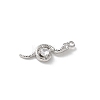 Brass Micro Pave Clear Cubic Zirconia Pendants LS-KK-S505-03P-01-2
