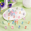 50Pcs Acrylic European Beads MACR-TADJ0001-13U-6