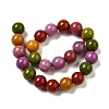 Dyed Natural Malaysia Jade Beads Strands G-G021-02B-18-2