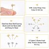 40Pcs 4 Style 304 Stainless Steel Ear Stud Components STAS-DC0001-36-3