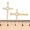 Brass Micro Pave Cubic Zirconia Pendants KK-C162-102A-G-3
