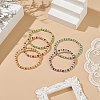 Glass Seed Beads Beaded Bracelets BJEW-JB09070-4