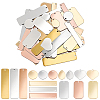 64Pcs 16 Styles Brass Pendants KK-WA0001-01-1