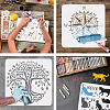 PET Hollow Out Drawing Painting Stencils DIY-WH0391-0241-4